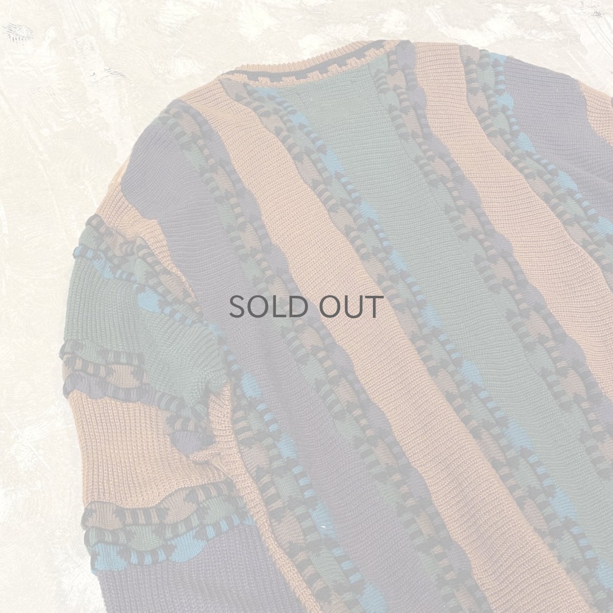 画像9: REAL LEATHER × KNIT SWITCHED SWEATER / Mens XXL (9)