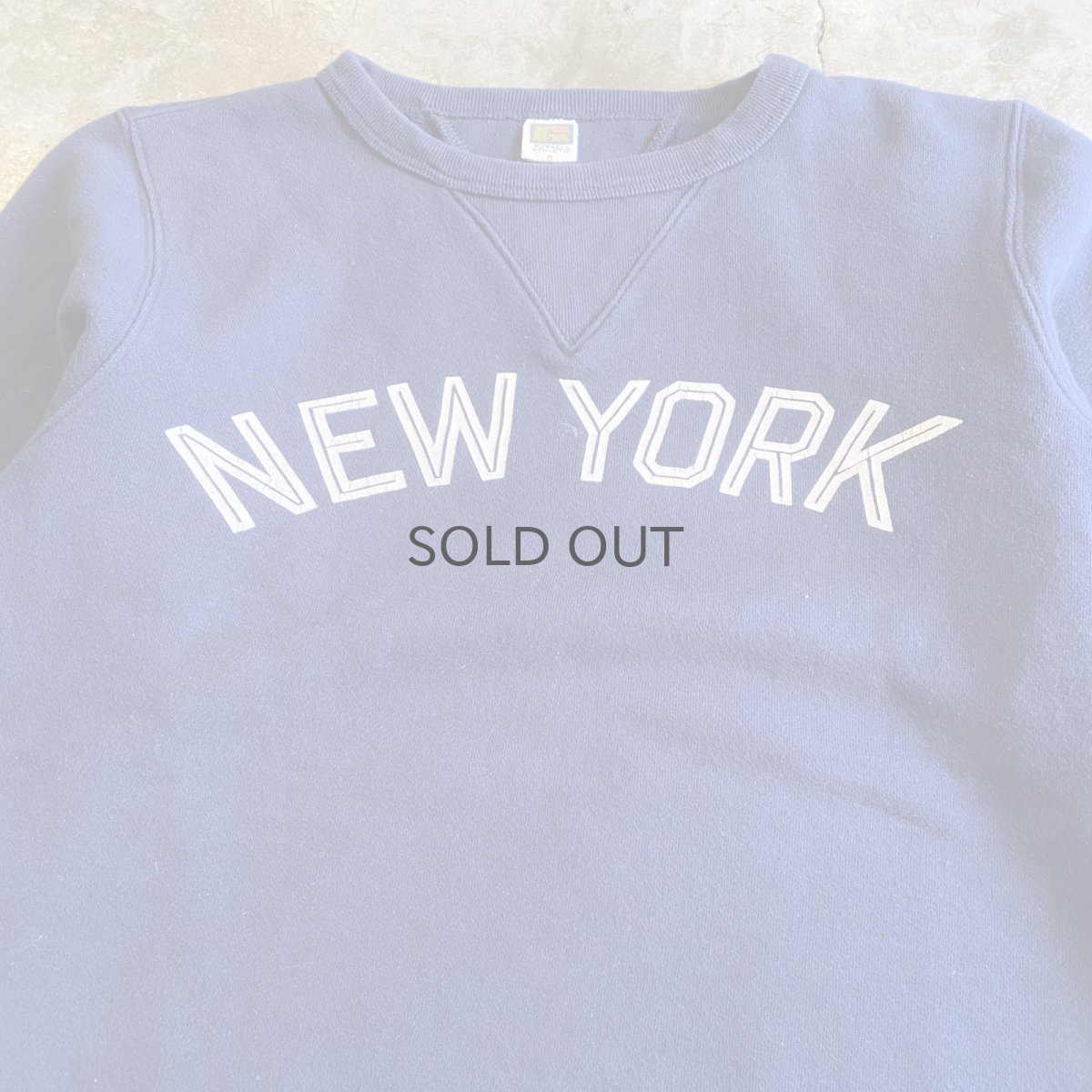 画像4: "NEW YORK" FRONT LOGO PRINTED DESIGN L/S SWEAT / Ladies S(M) / MADE IN USA (4)