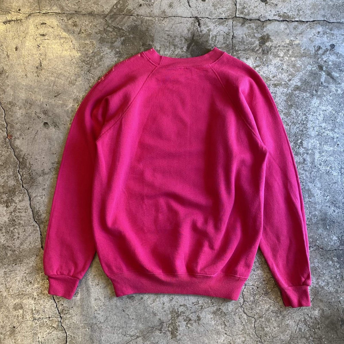 画像2: GLITTER SPLASH PAINT DESIGN COLOR L/S SWEAT / Ladies L / MADE IN USA (2)