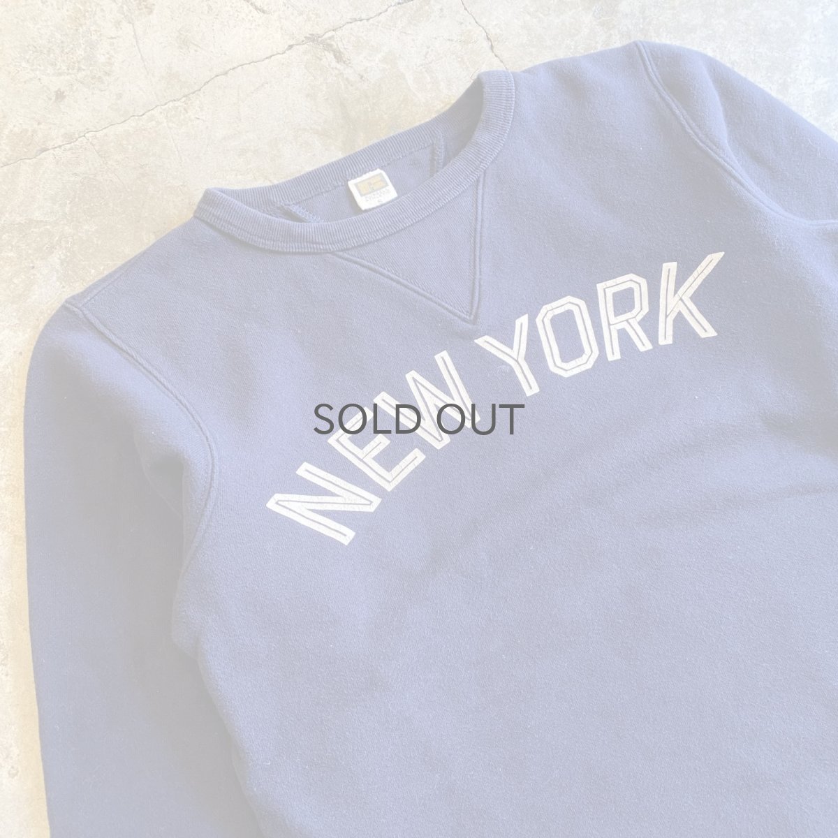 画像3: "NEW YORK" FRONT LOGO PRINTED DESIGN L/S SWEAT / Ladies S(M) / MADE IN USA (3)