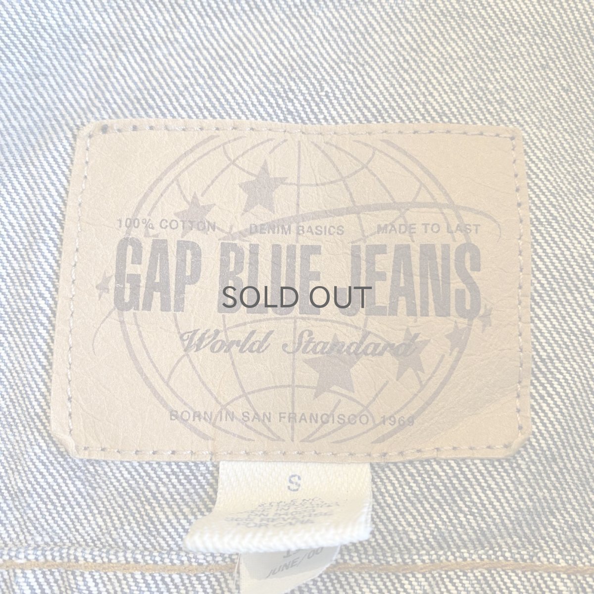 画像10: BLUE COLOR DESIGN DENIM JACKET / Ladies S(L) (10)