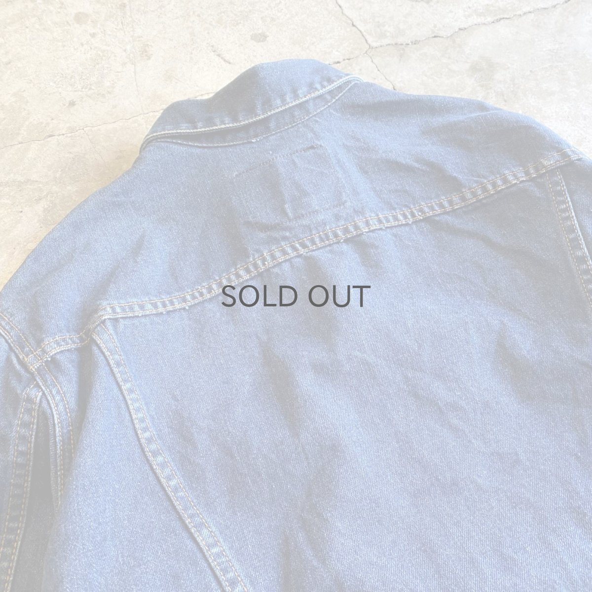 画像8: BLUE COLOR DESIGN DENIM JACKET / Ladies S(L) (8)