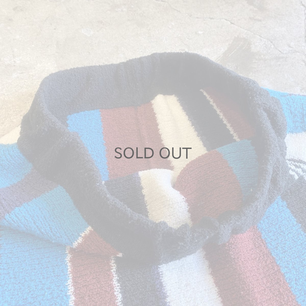 画像7: MULCH COLOR STRIPE PATTERN KNIT DESIGN SKIRT / W24~W33 (7)