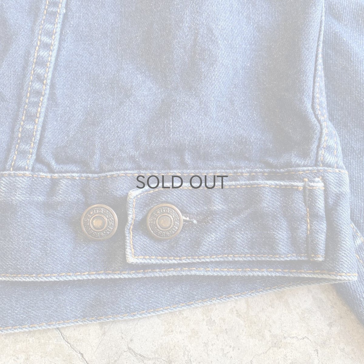 画像6: BLUE COLOR DESIGN DENIM JACKET / Ladies S(L) (6)