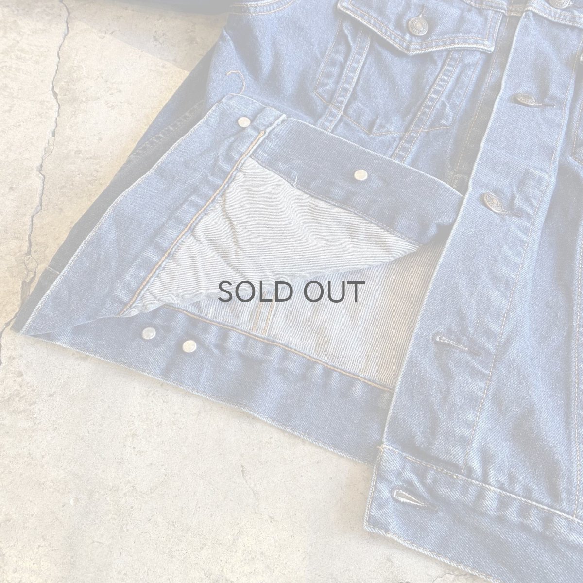 画像7: BLUE COLOR DESIGN DENIM JACKET / Ladies S(L) (7)