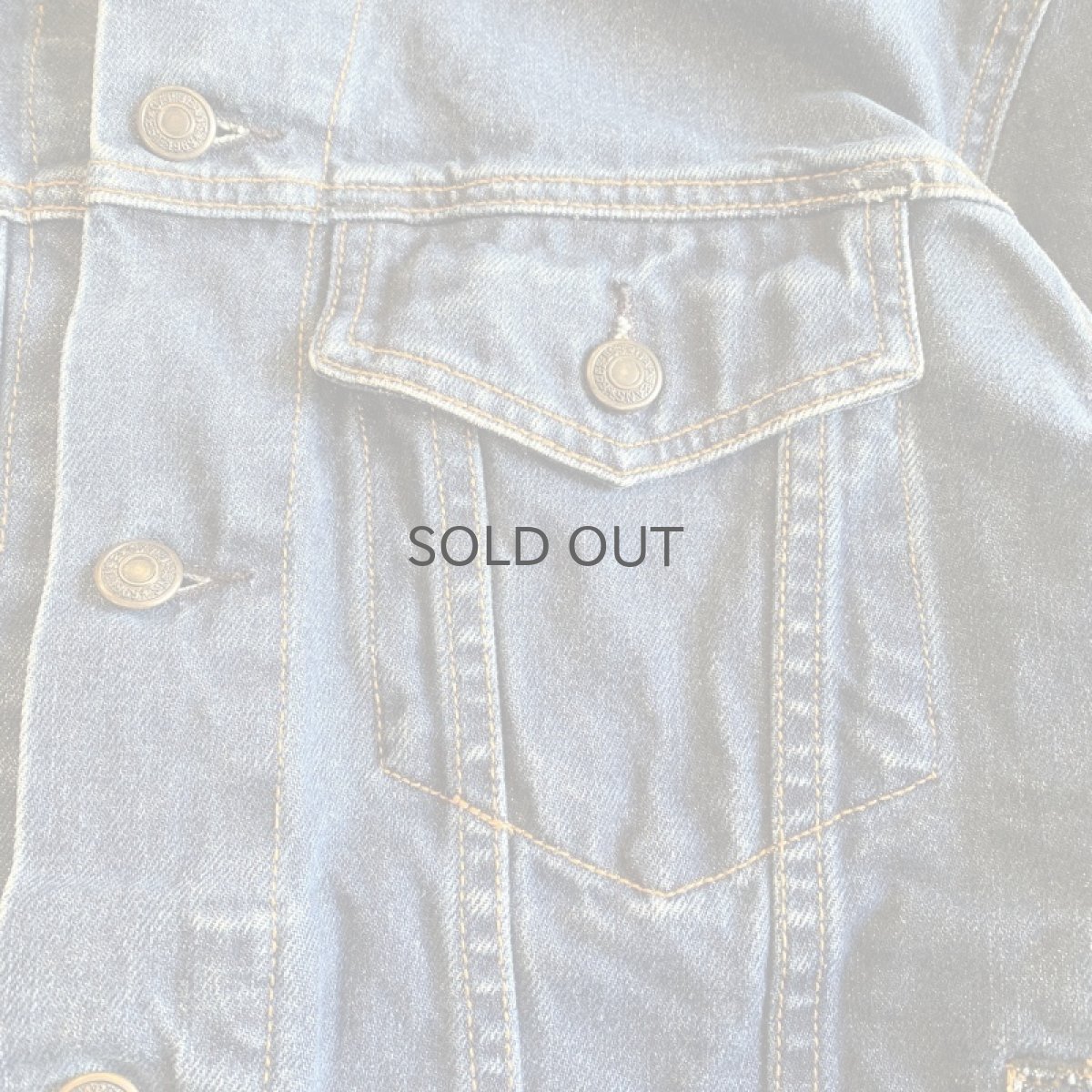 画像5: BLUE COLOR DESIGN DENIM JACKET / Ladies S(L) (5)