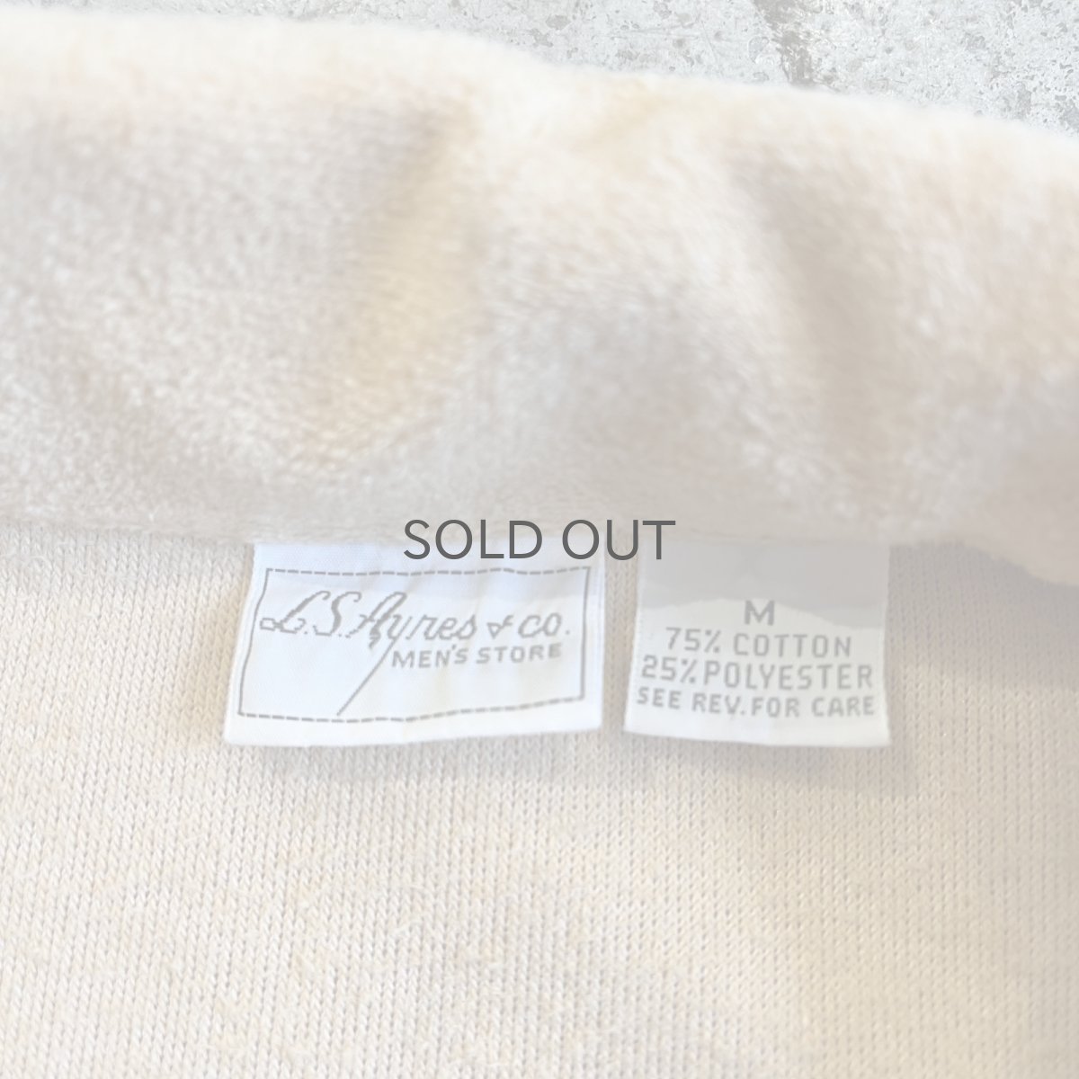 画像11: BEIGE COLOR FRONT BUTTON DESIGN VELVET L/S POLO TOPS / Ladies M (11)