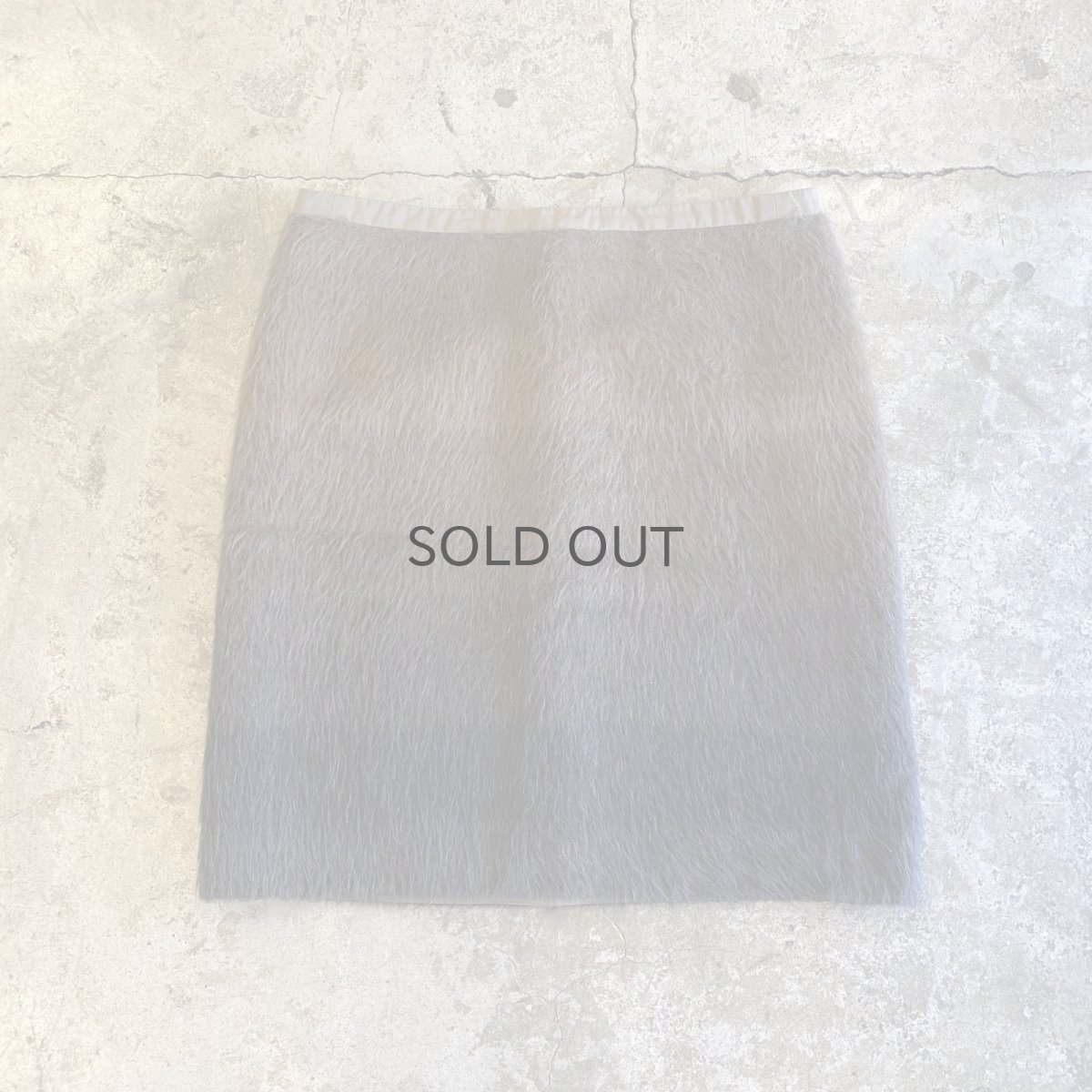 画像1: 【'S Max Mara】GRADATION COLOR ALPACA FUR MINI SKIRT / W29 (1)