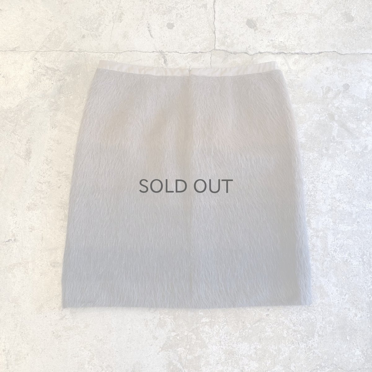 画像2: 【'S Max Mara】GRADATION COLOR ALPACA FUR MINI SKIRT / W29 (2)