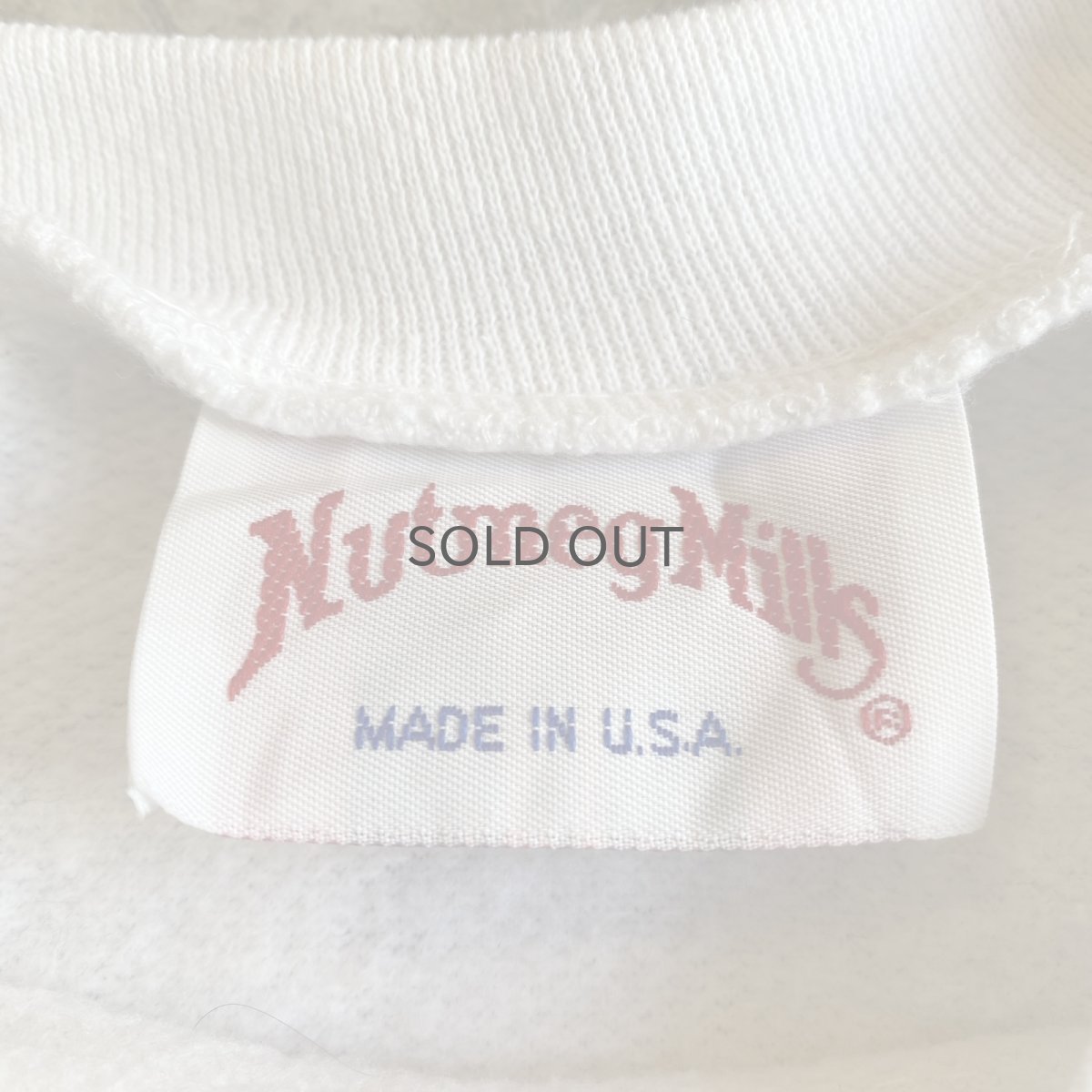 画像11: UNIVERSITY PRINTED POINT COLOR L/S SWEAT / Ladies M / MADE IN USA (11)