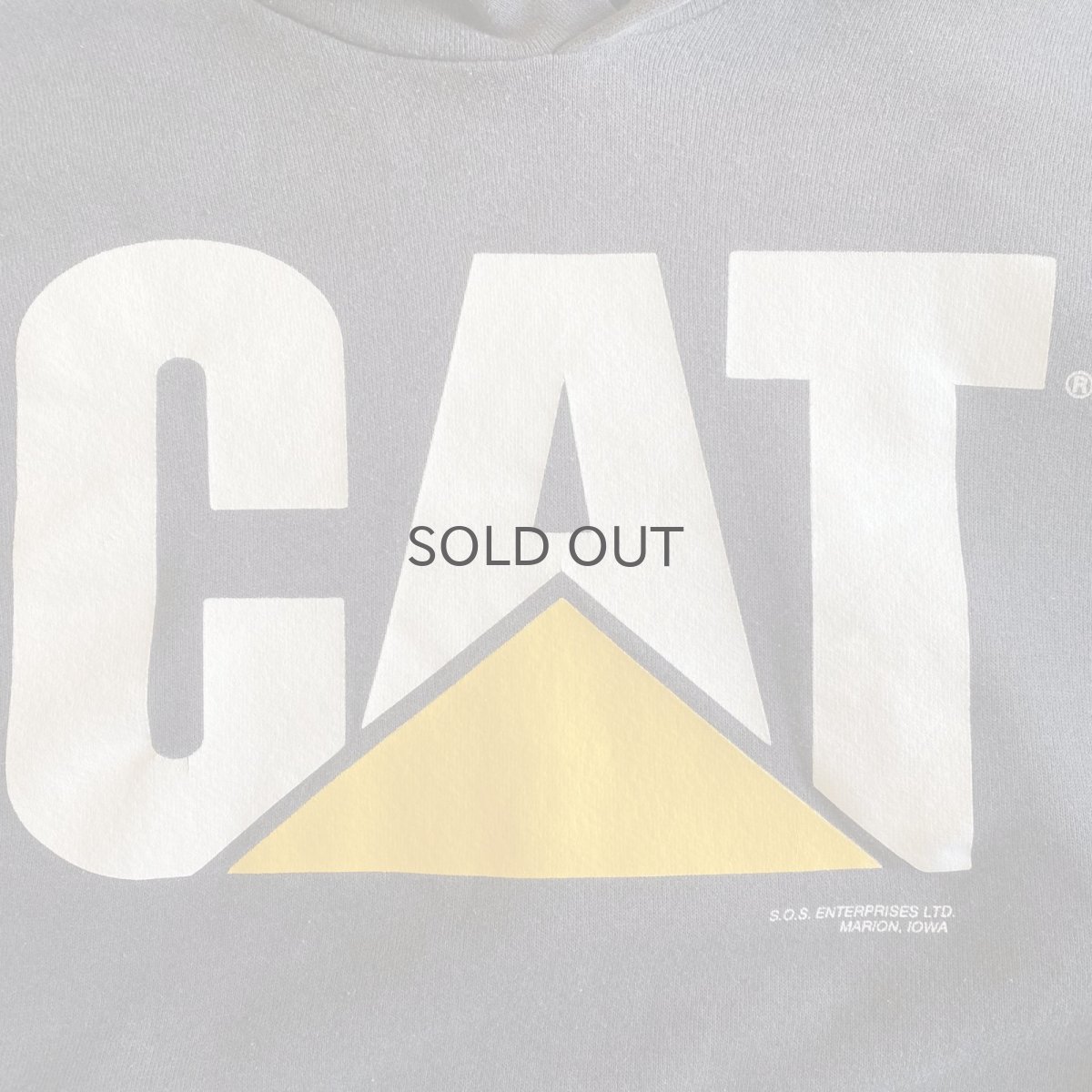 画像5: FRONT "CAT" LOGO PRINTED DESIGN BLACK COLOR SWEAT HOODIE / Ladies L (5)