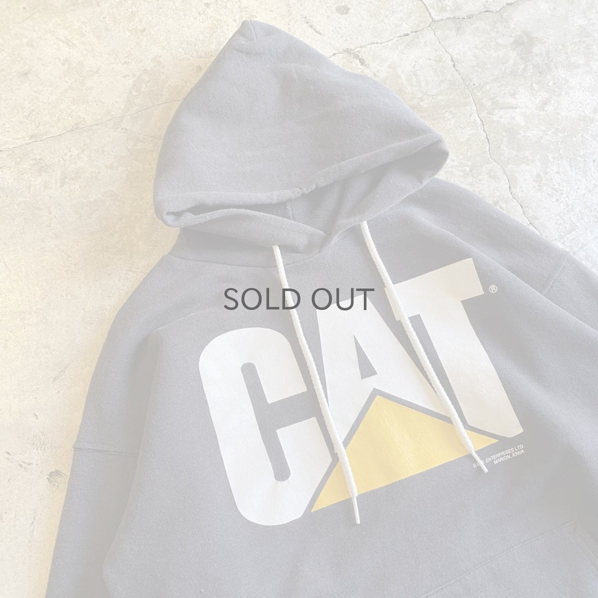 画像3: FRONT "CAT" LOGO PRINTED DESIGN BLACK COLOR SWEAT HOODIE / Ladies L (3)