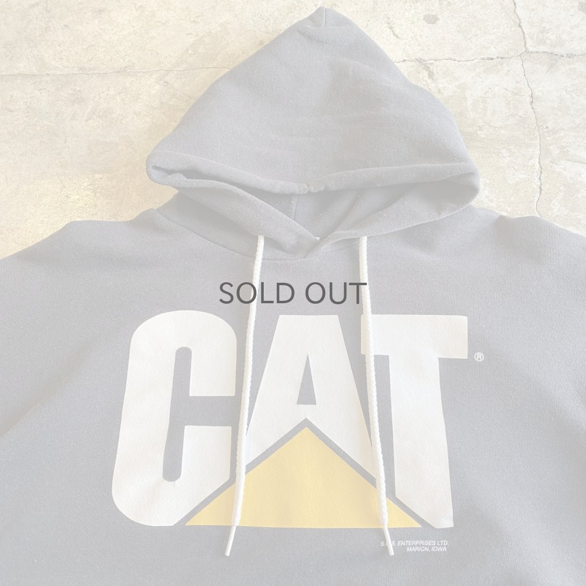 画像4: FRONT "CAT" LOGO PRINTED DESIGN BLACK COLOR SWEAT HOODIE / Ladies L (4)