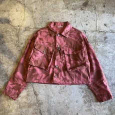 画像1: EURO MILITARY COLOR CAMOUFLAGE DESIGN LIGHT JACKET / Ladies L (1)