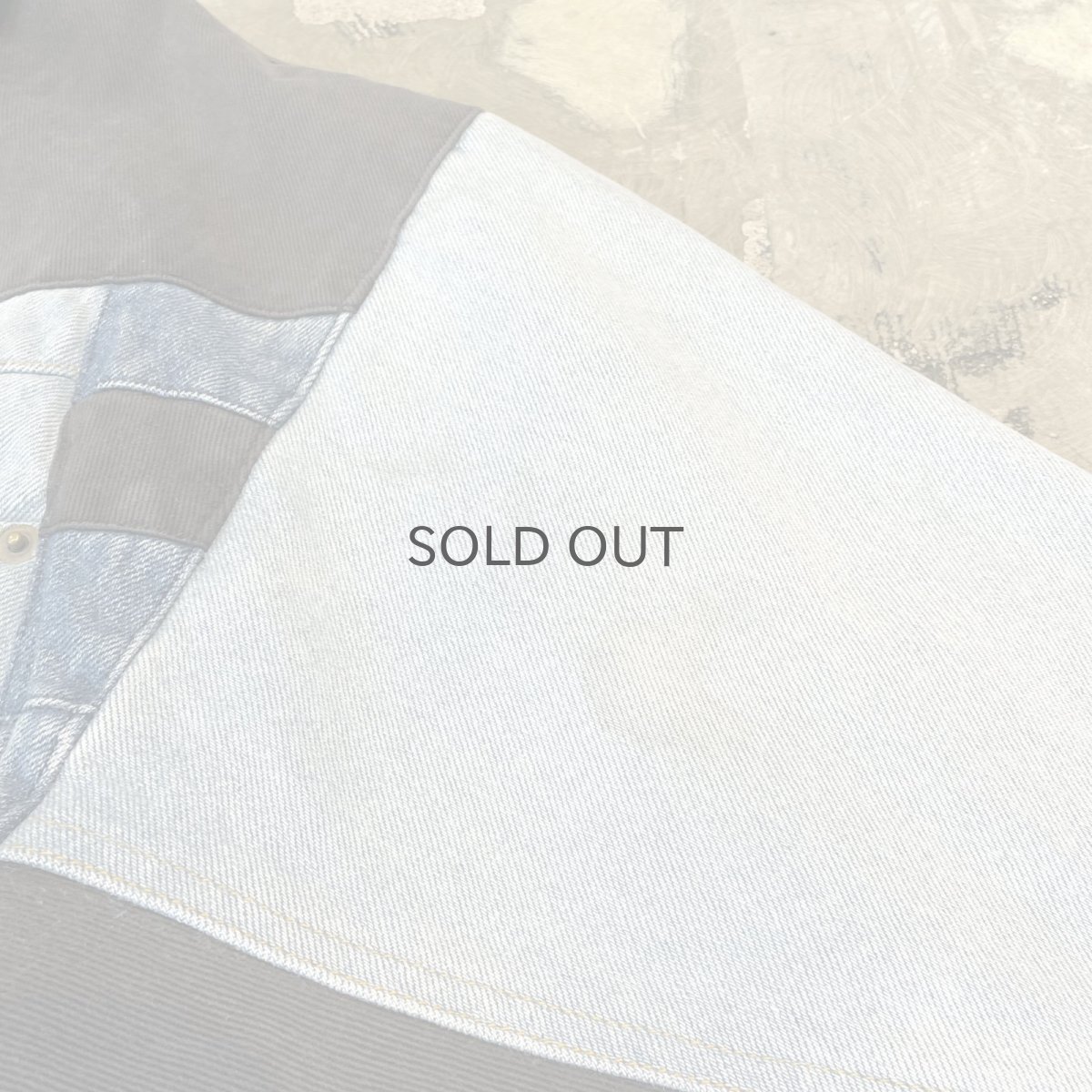 画像11: MULTI DENIM PATCHWORK ZIP UP JACKET / Mens XL (11)