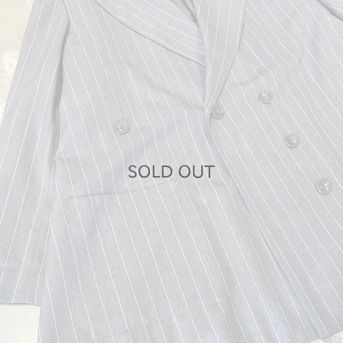 画像5: 【YOHJI YAMAMOTO】STRIPE PATTERN TAILORED JACKET / Mens S (5)