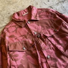 画像3: EURO MILITARY COLOR CAMOUFLAGE DESIGN LIGHT JACKET / Ladies L (3)