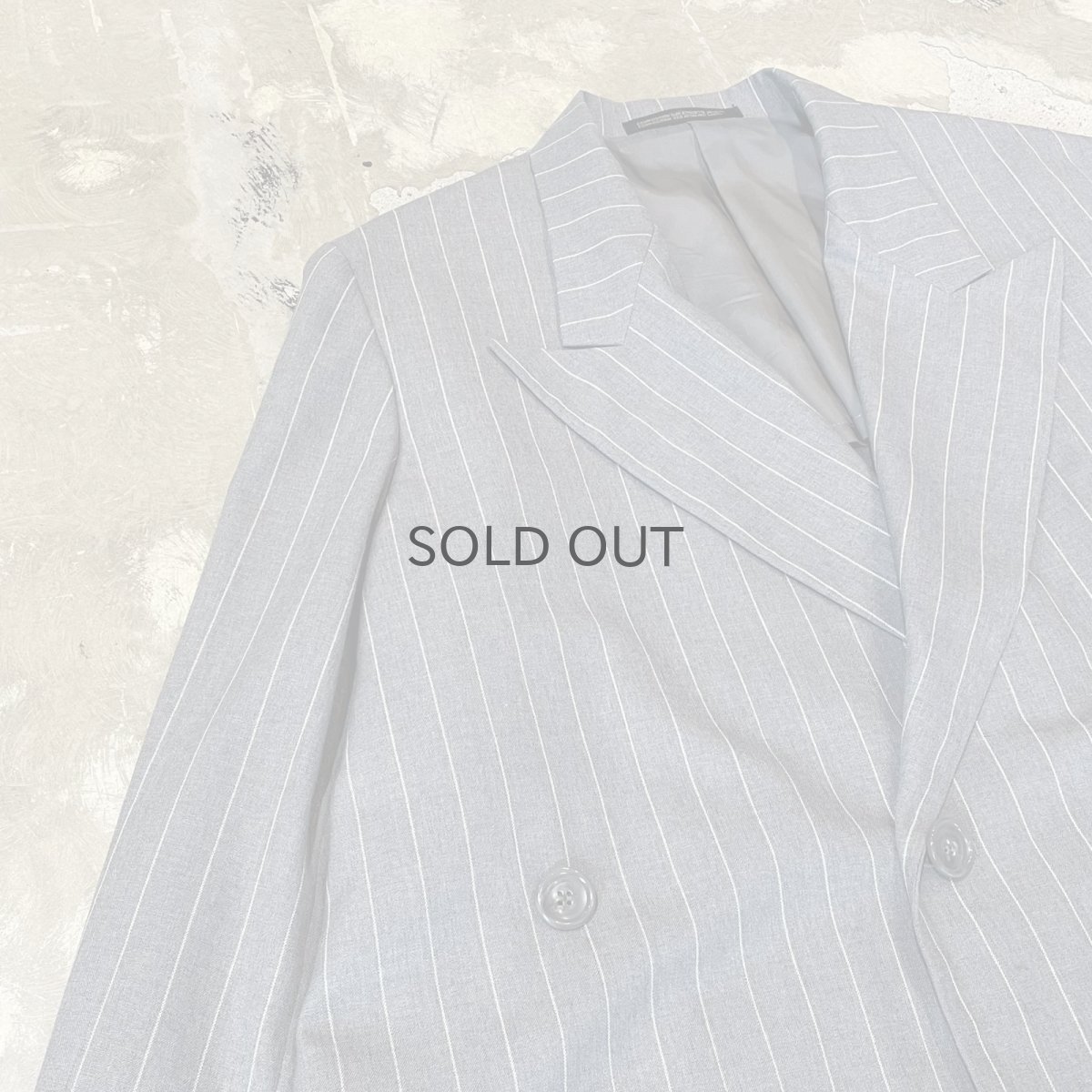 画像3: 【YOHJI YAMAMOTO】STRIPE PATTERN TAILORED JACKET / Mens S (3)