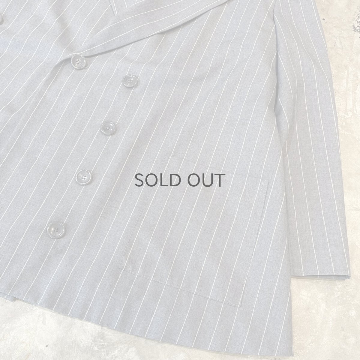 画像6: 【YOHJI YAMAMOTO】STRIPE PATTERN TAILORED JACKET / Mens S (6)