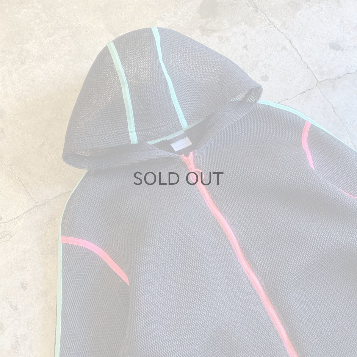 画像3: 【PUMA】PIPING NEON COLOR MESH DESIGN ZIP UP HOODIE / Ladies S(M) (3)