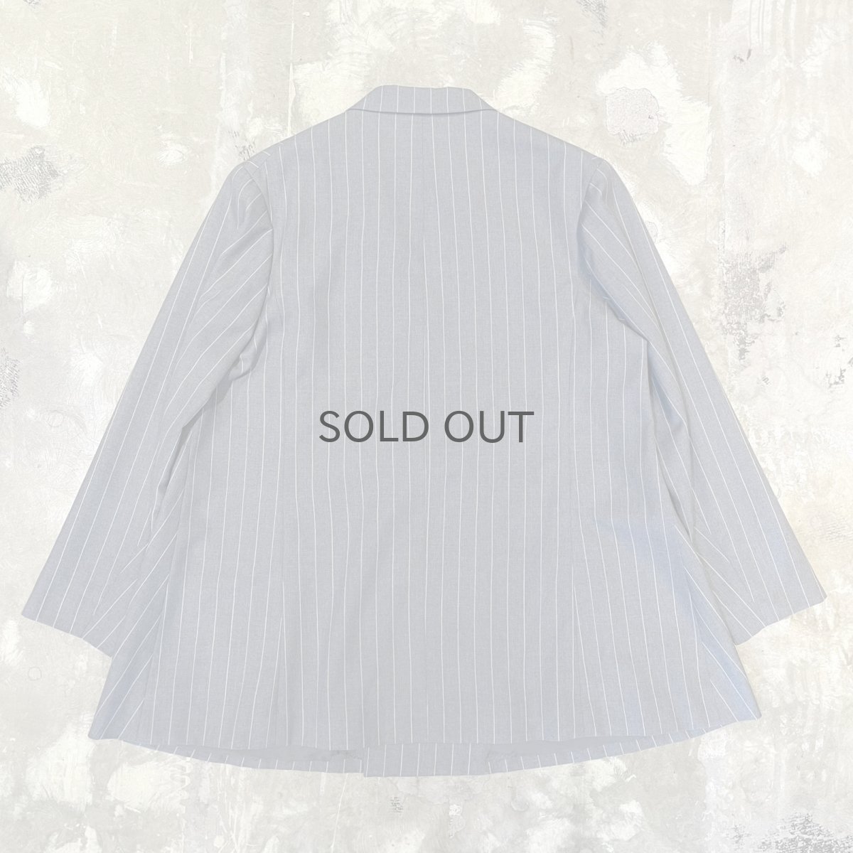 画像2: 【YOHJI YAMAMOTO】STRIPE PATTERN TAILORED JACKET / Mens S (2)