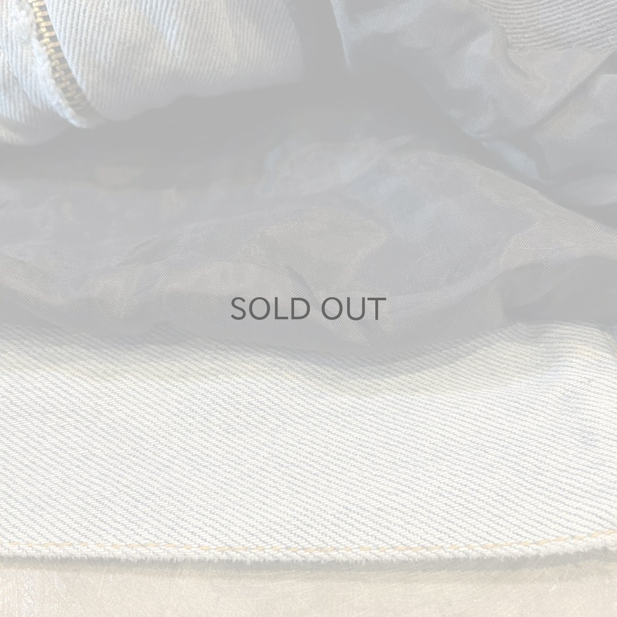 画像8: MULTI DENIM PATCHWORK ZIP UP JACKET / Mens XL (8)