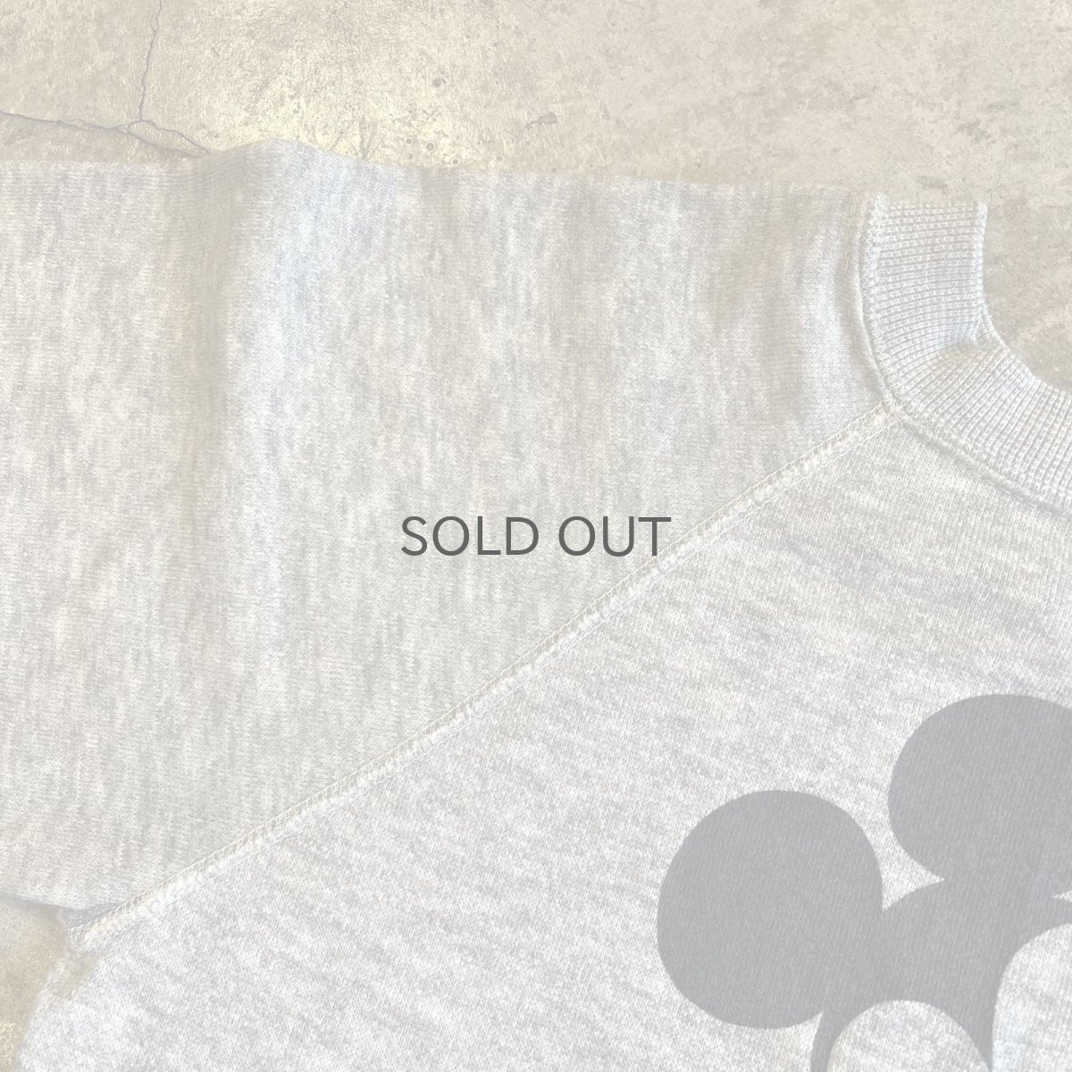 画像10: OLD "MICKEY" PRINTED DESIGN L/S SWEAT / Ladies S(34~36) (10)