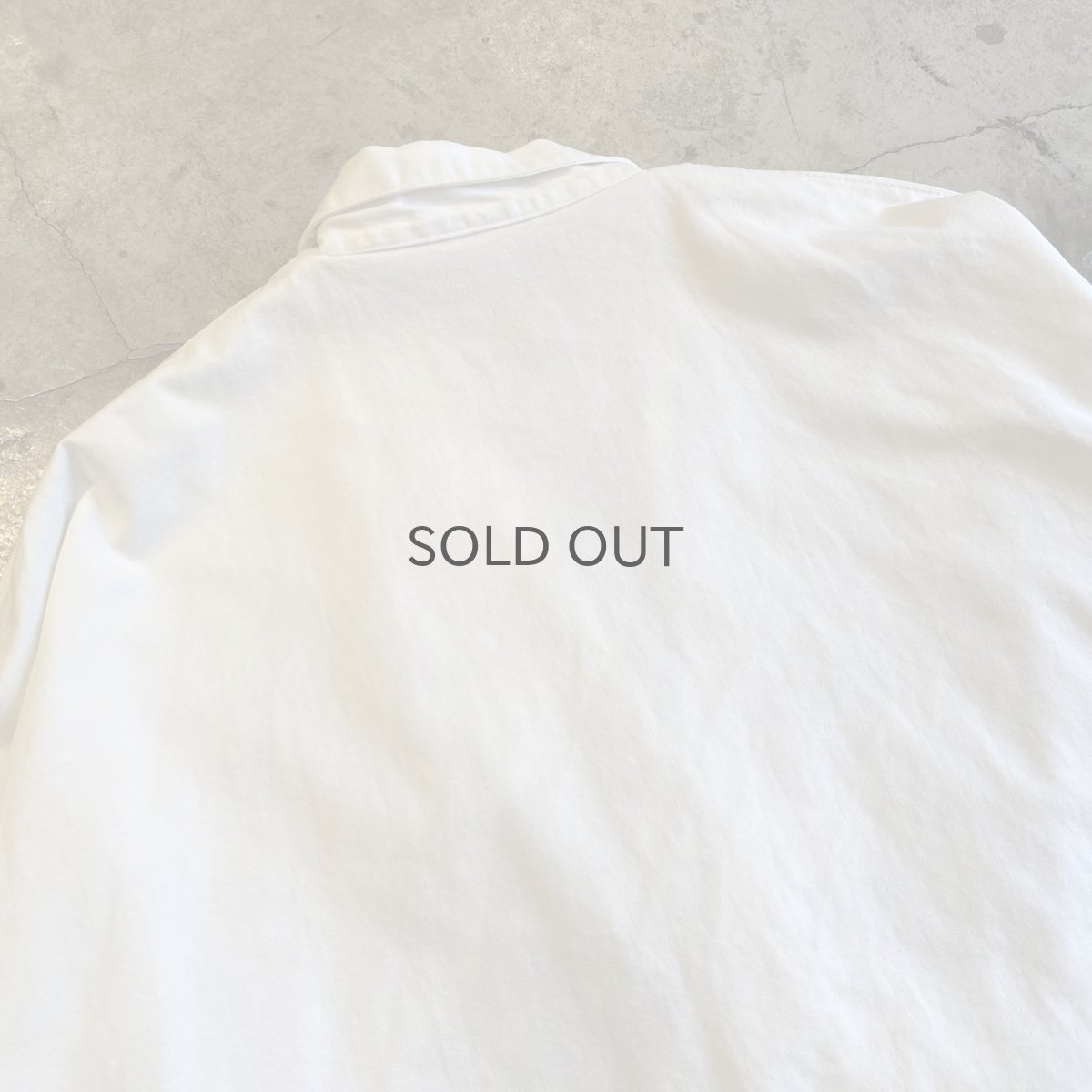 画像13: WHITE COLOR DOLMAN SLEEVE DESIGN COTTON DOUBLE JACKET / Ladies L (13)