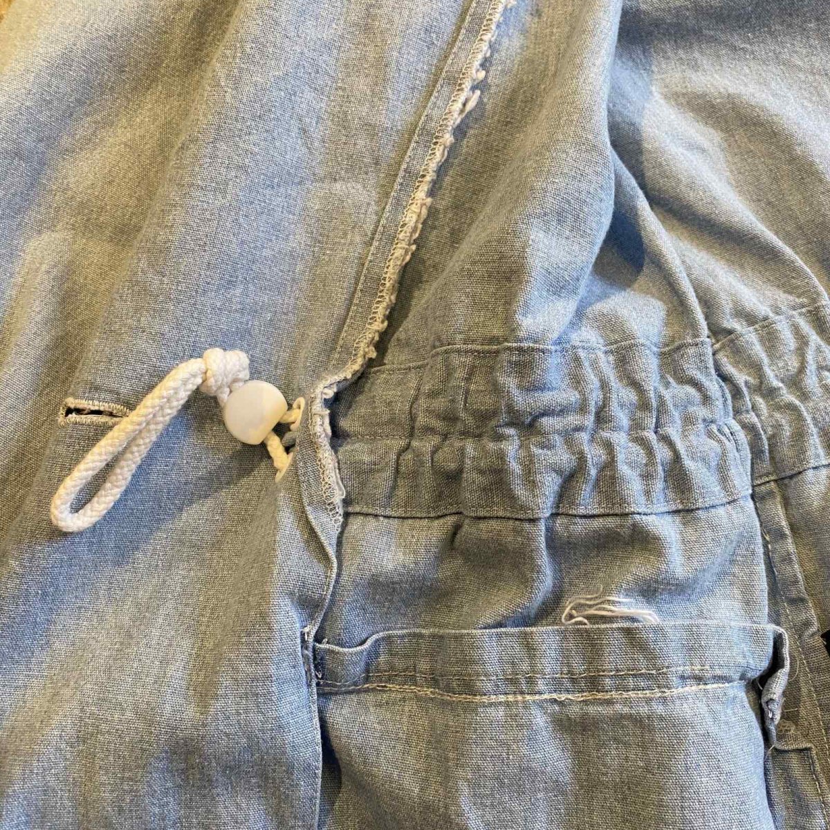 画像7: WAIST MARK DESIGN TAILORED DENIM JACKET / Ladies S(M~L) (7)