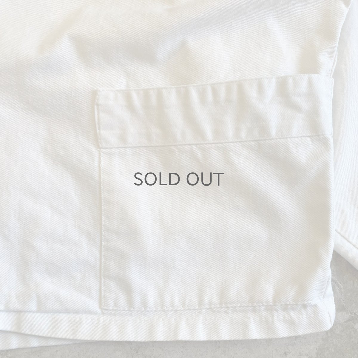 画像6: WHITE COLOR DOLMAN SLEEVE DESIGN COTTON DOUBLE JACKET / Ladies L (6)