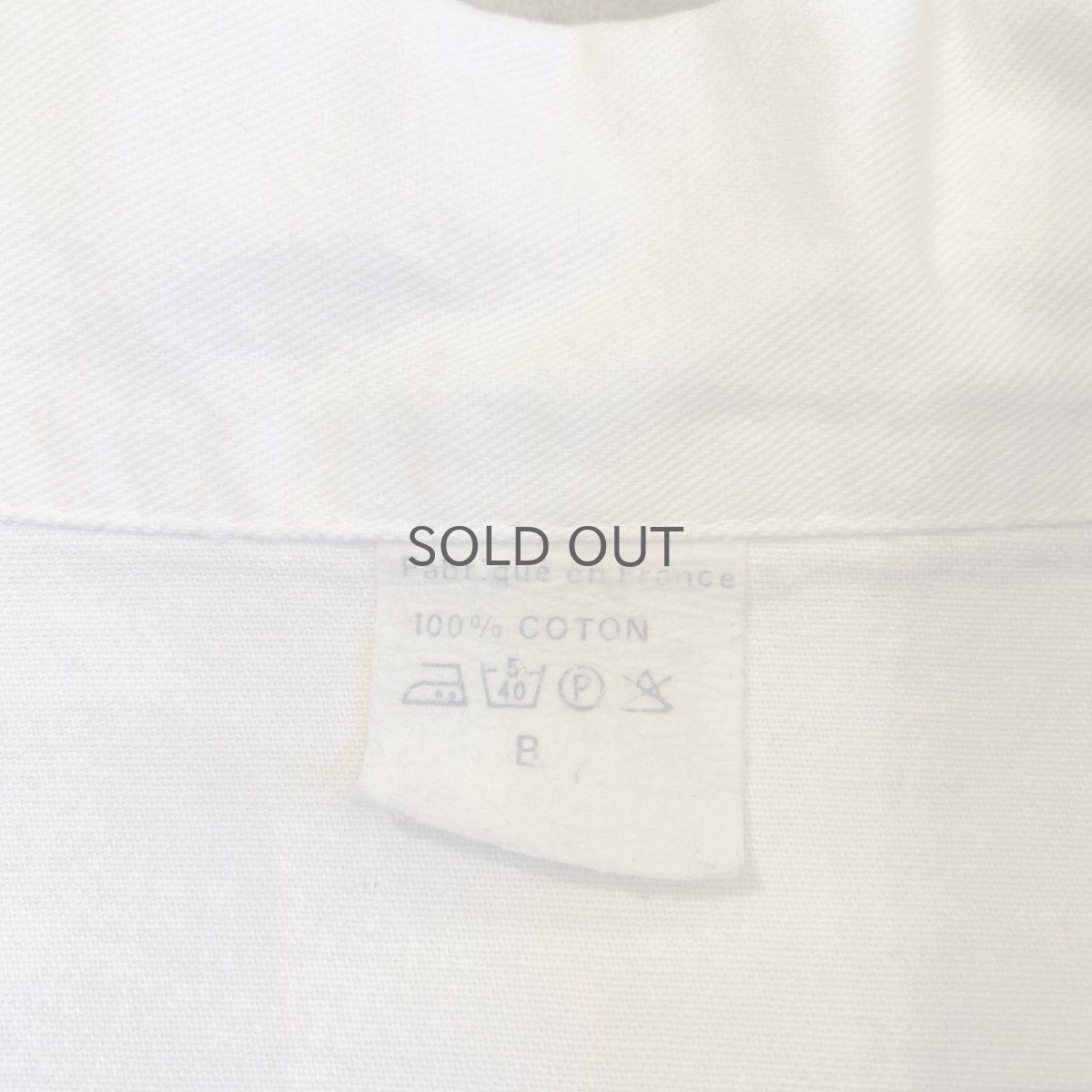 画像15: WHITE COLOR DOLMAN SLEEVE DESIGN COTTON DOUBLE JACKET / Ladies L (15)