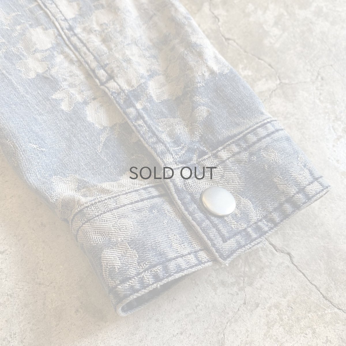 画像11: FLORAL PATTERN SHORT DESIGN DENIM JACKET / Ladies M (11)