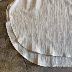 画像4: NO COLLAR VOLUME SLEEVE L/S SHEER BLOUSE / Ladies L (4)