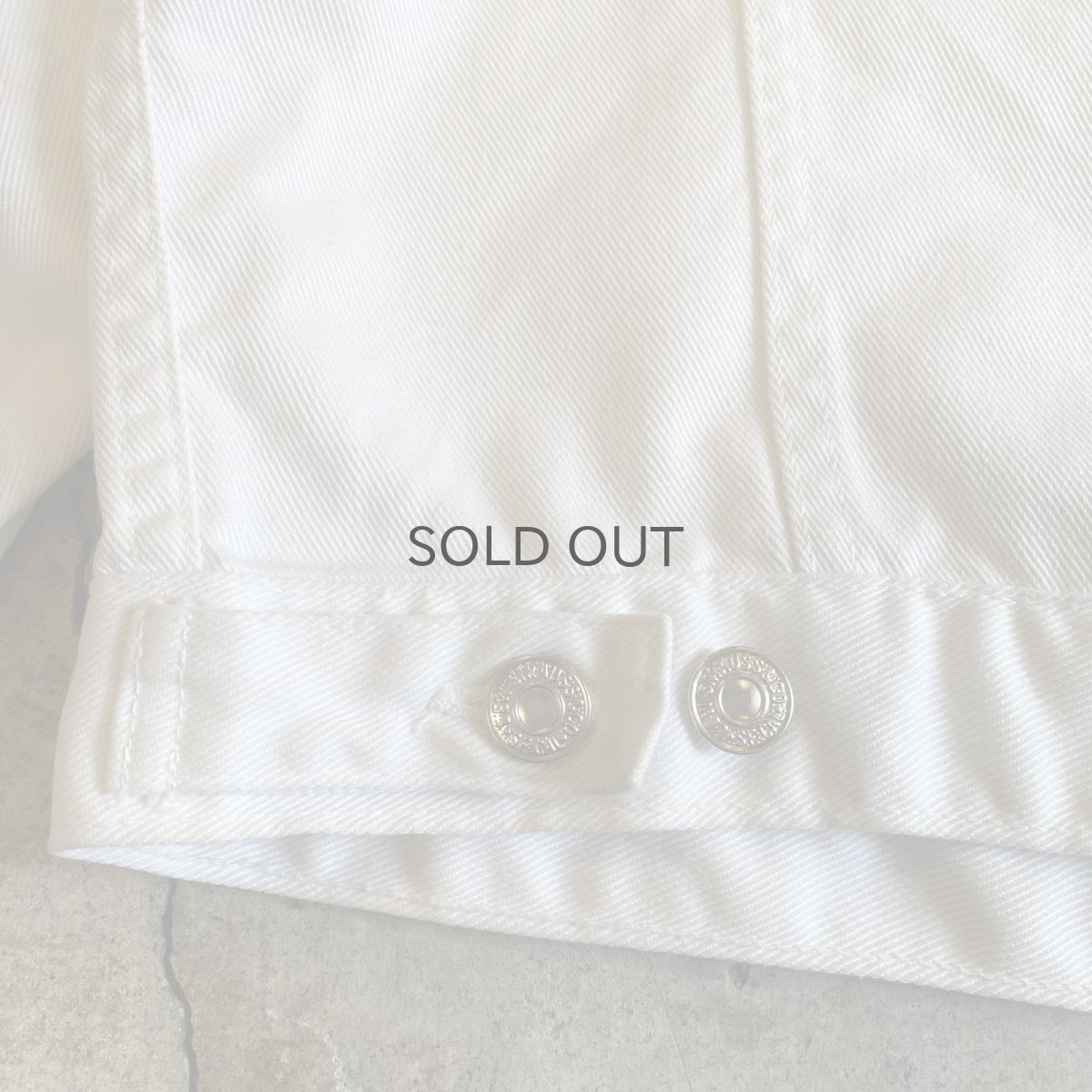 画像9: 【LEVI'S】WHITE COLOR DENIM JACKET / Ladies M(34) / MADE IN FRANCE (9)