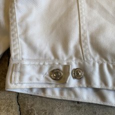 画像9: 【LEVI'S】WHITE COLOR DENIM JACKET / Ladies M(34) / MADE IN FRANCE (9)