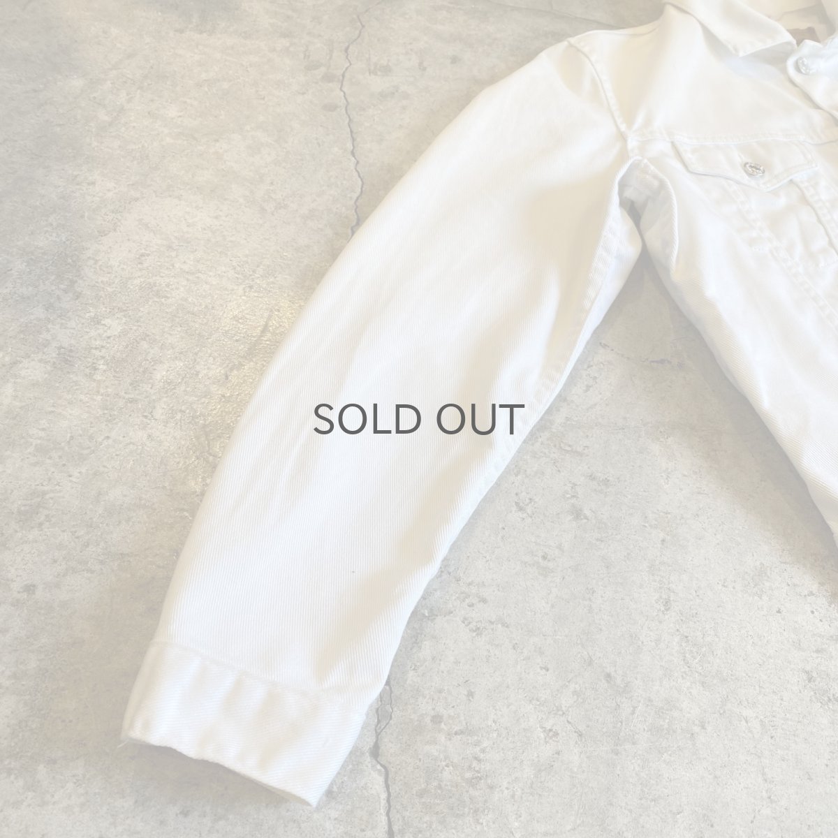 画像6: 【LEVI'S】WHITE COLOR DENIM JACKET / Ladies M(34) / MADE IN FRANCE (6)