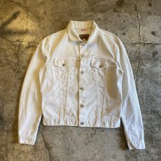 画像1: 【LEVI'S】WHITE COLOR DENIM JACKET / Ladies M(34) / MADE IN FRANCE (1)