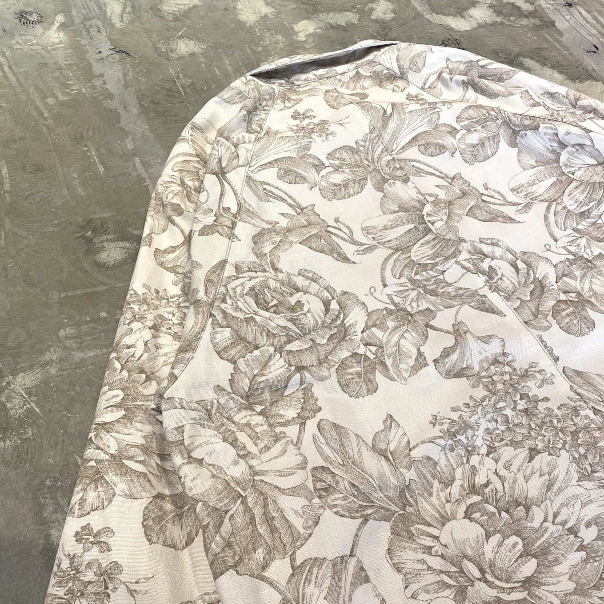 画像9: ALL OVER FLORAL PATTERN COTTON JACKET / Mens L (9)