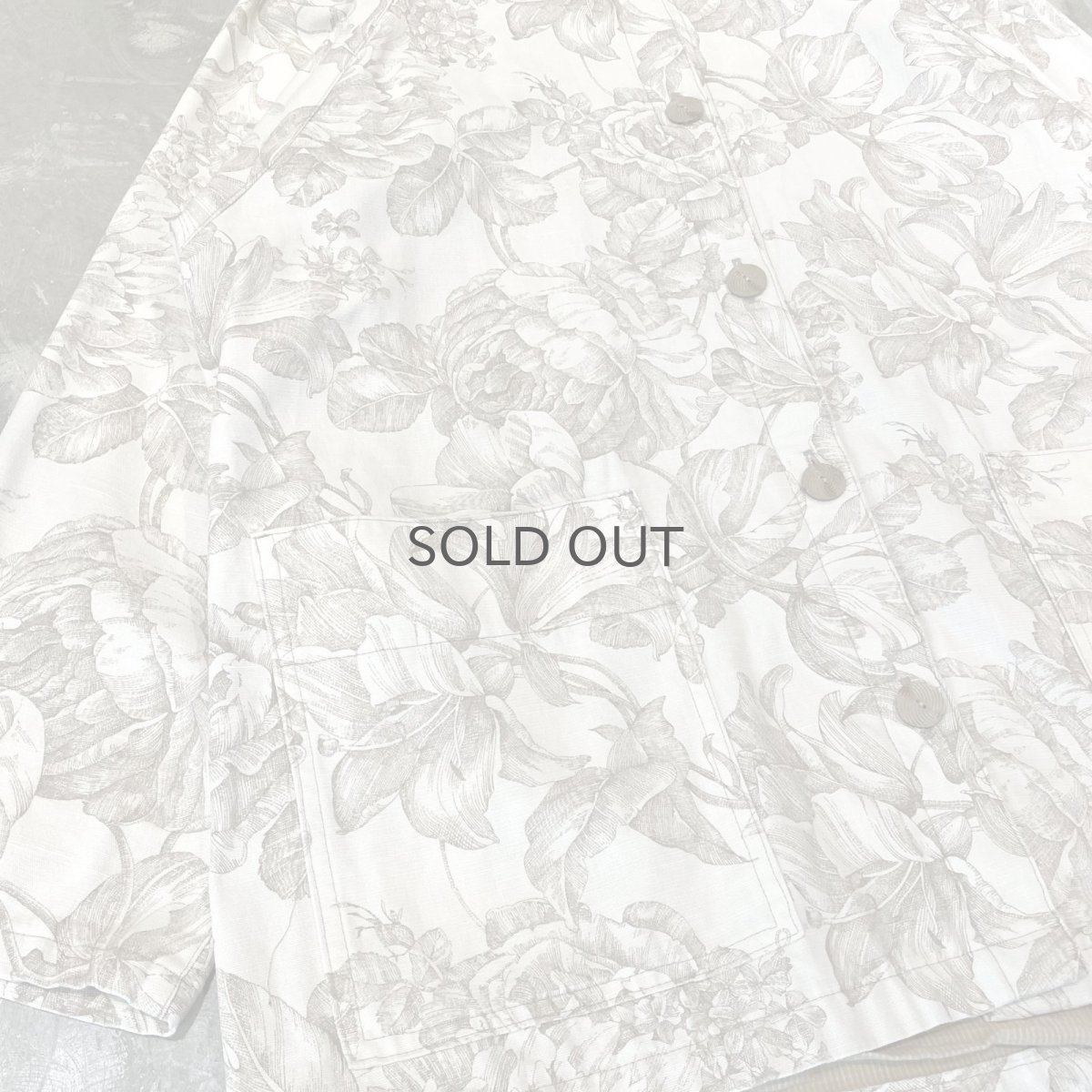 画像5: ALL OVER FLORAL PATTERN COTTON JACKET / Mens L (5)