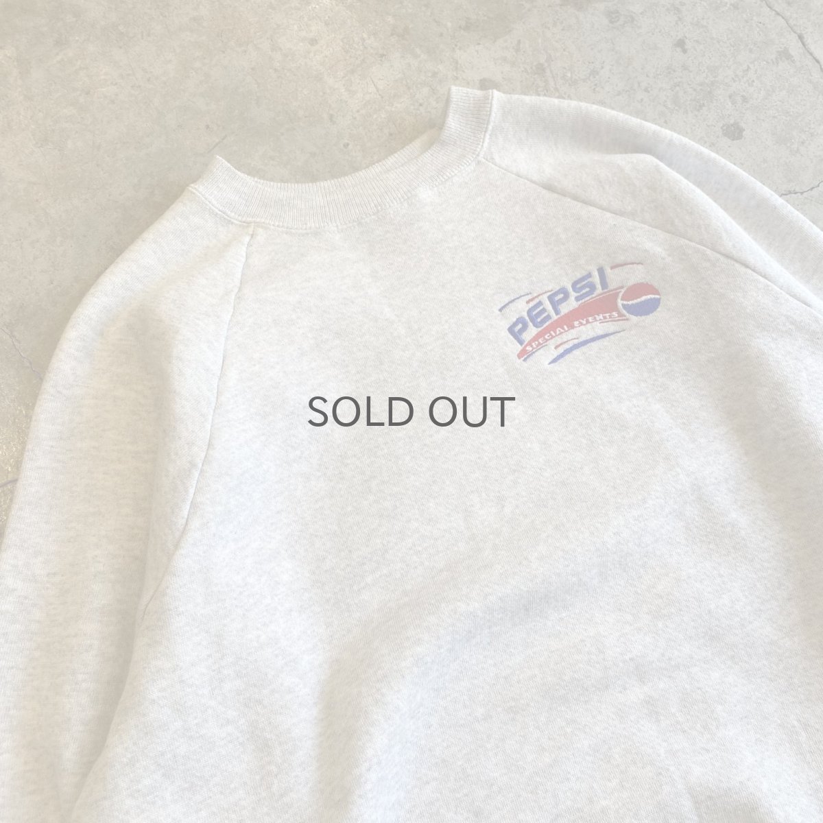 画像3: "PEPSI" ONE POINT EMBROIDERY DESIGN L/S SWEAT / Ladies L / MADE IN USA (3)