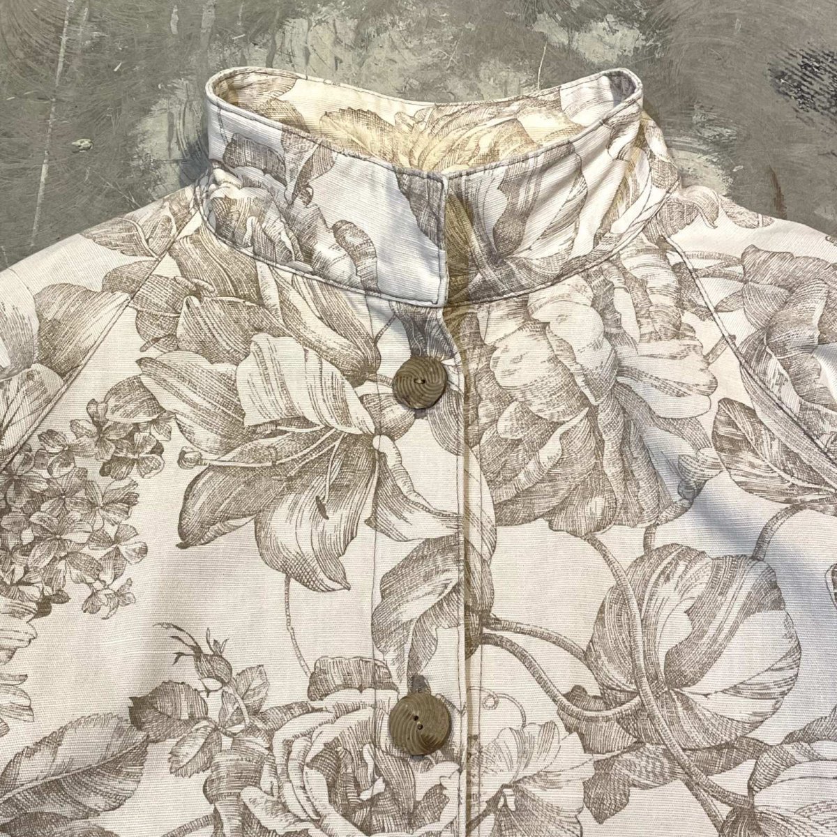 画像11: ALL OVER FLORAL PATTERN COTTON JACKET / Mens L (11)
