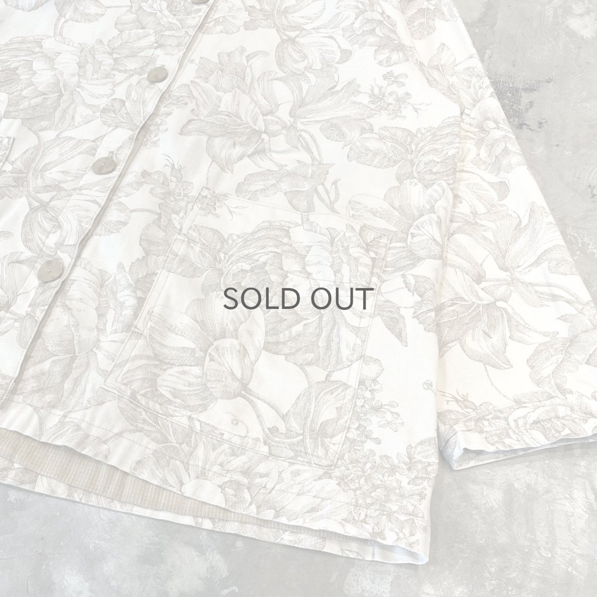 画像6: ALL OVER FLORAL PATTERN COTTON JACKET / Mens L (6)