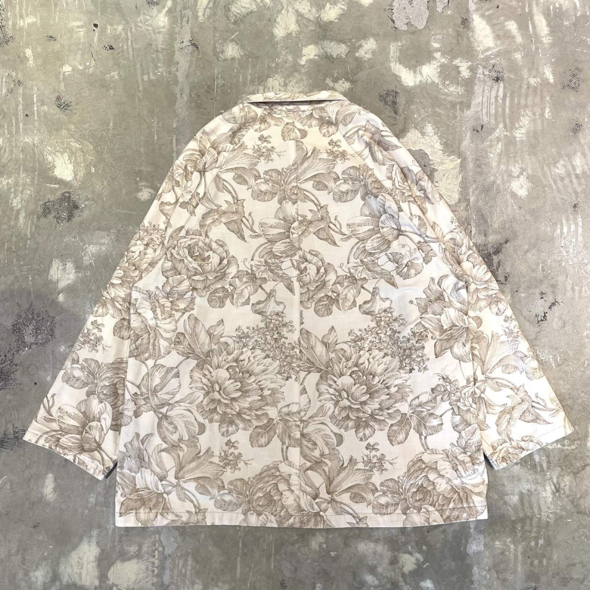 画像2: ALL OVER FLORAL PATTERN COTTON JACKET / Mens L (2)