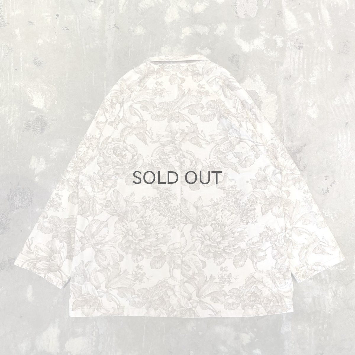 画像2: ALL OVER FLORAL PATTERN COTTON JACKET / Mens L (2)