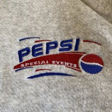 画像5: "PEPSI" ONE POINT EMBROIDERY DESIGN L/S SWEAT / Ladies L / MADE IN USA (5)