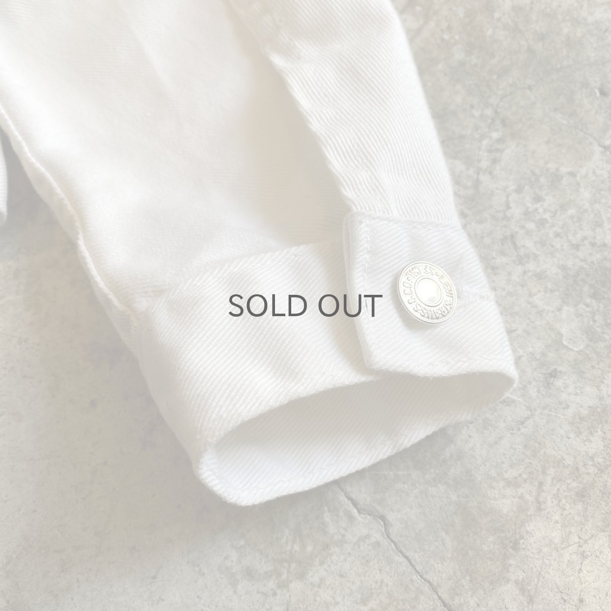 画像8: 【LEVI'S】WHITE COLOR DENIM JACKET / Ladies M(34) / MADE IN FRANCE (8)