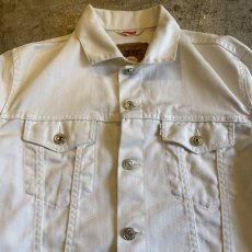画像4: 【LEVI'S】WHITE COLOR DENIM JACKET / Ladies M(34) / MADE IN FRANCE (4)