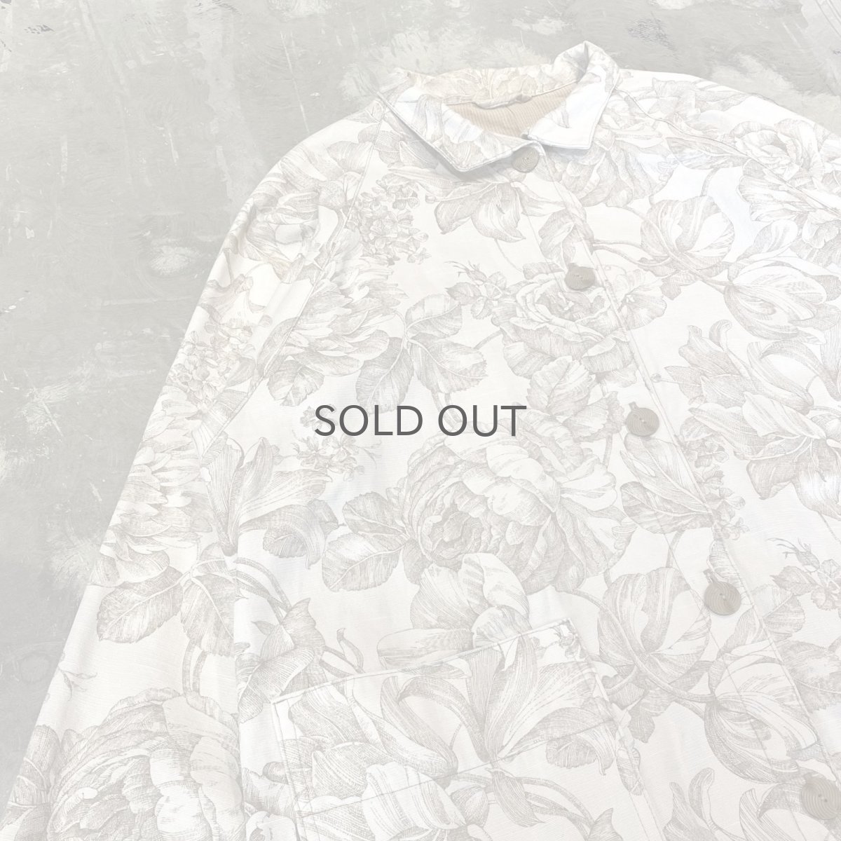 画像3: ALL OVER FLORAL PATTERN COTTON JACKET / Mens L (3)