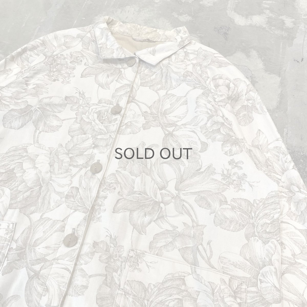画像4: ALL OVER FLORAL PATTERN COTTON JACKET / Mens L (4)