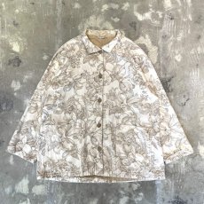 画像1: ALL OVER FLORAL PATTERN COTTON JACKET / Mens L (1)